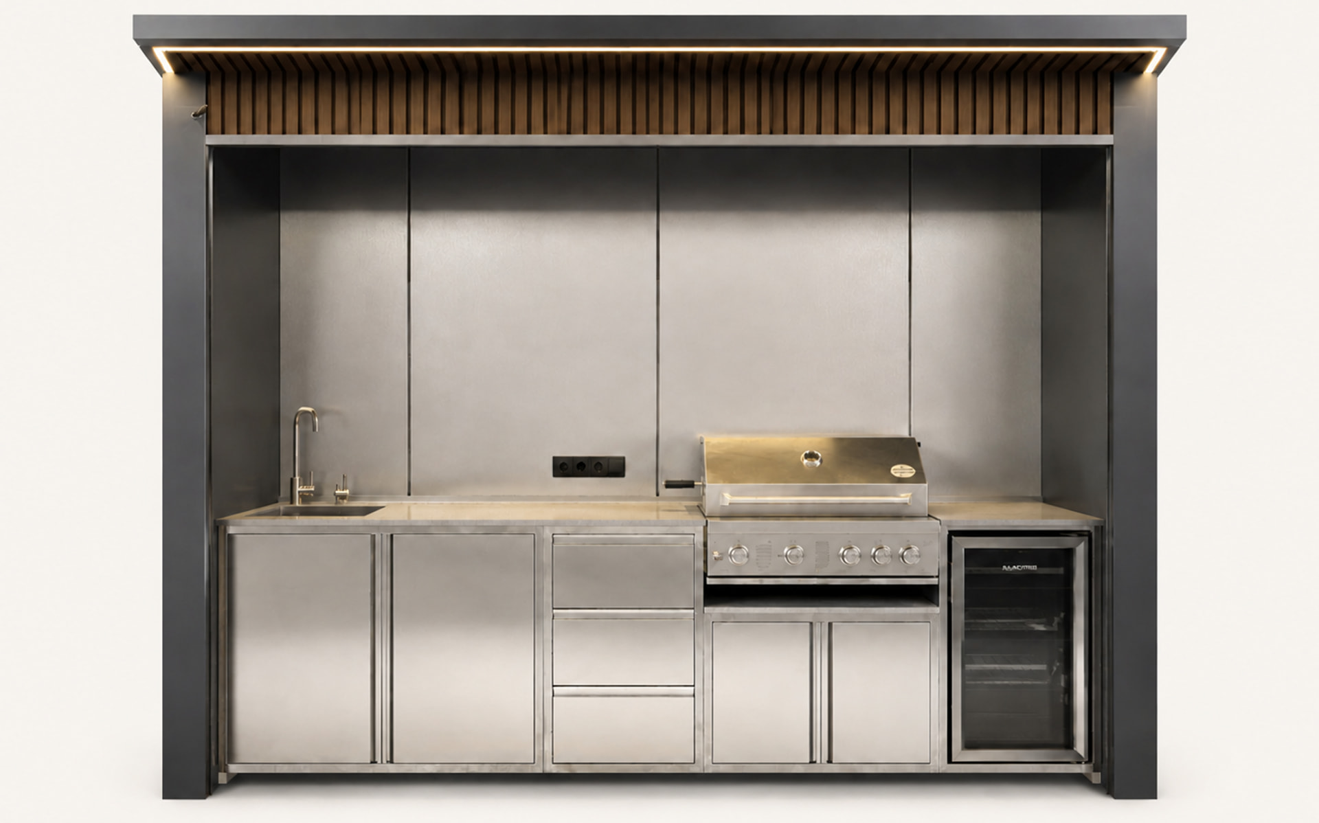 Premium outdoor kitchen setup